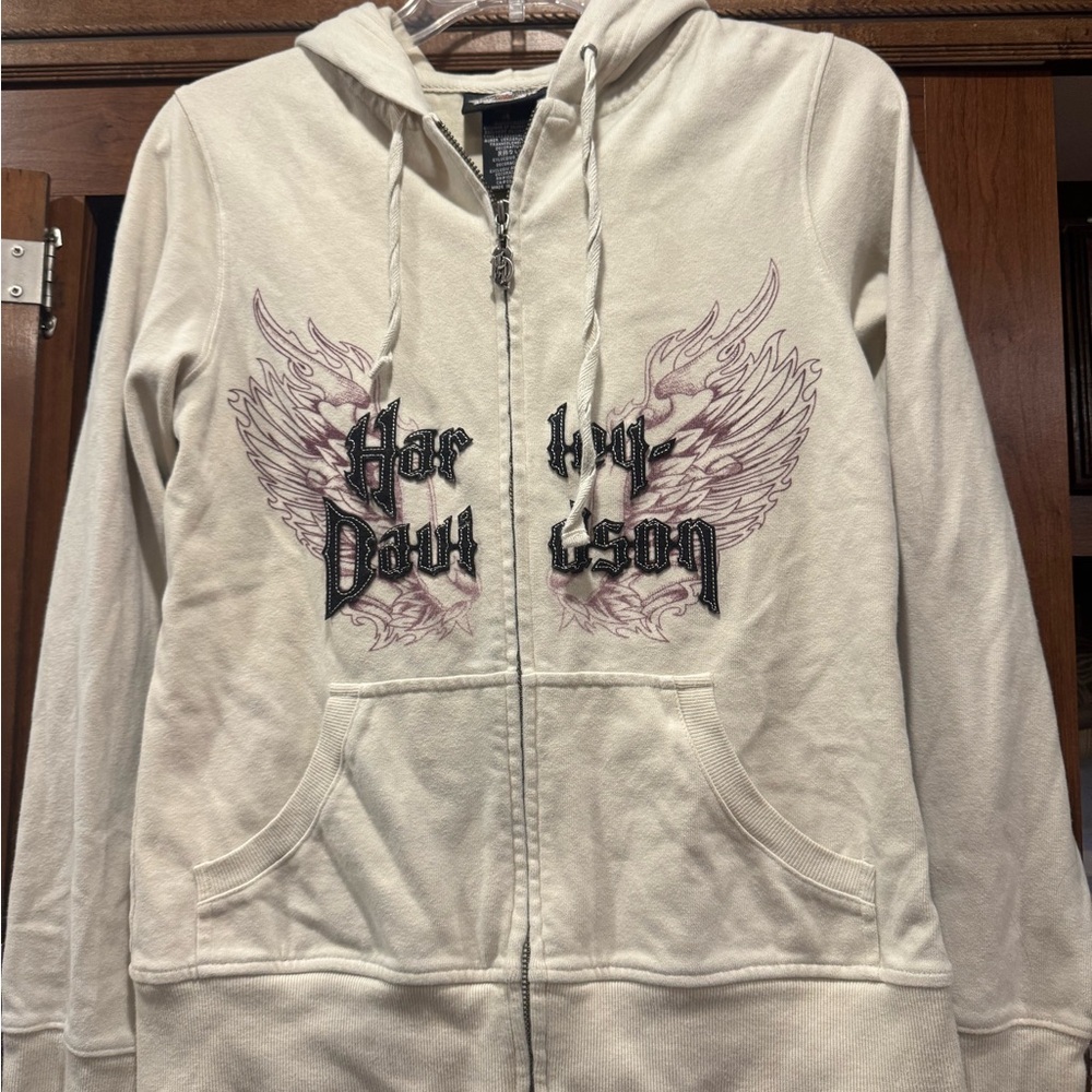 Harley-Davidson Cream Hoodie Jacket